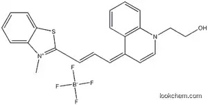 Molecular Structure of 1029939-19-2 (Benzothiazolium, 2-[3-[1-(2-hydroxyethyl)-4(1H)-quinolinylidene]-1-propen-1-yl]-3-methyl-, tetrafluoroborate(1-))
